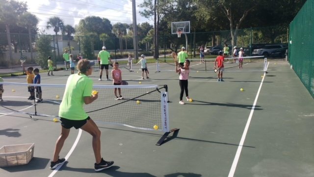 The event was the inaugural “Pickleball 101” youth clinic.